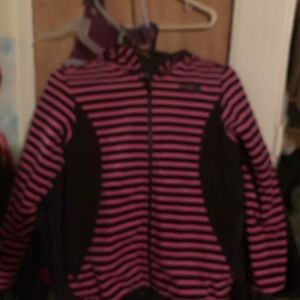 Girls north face size 10:12 reversible